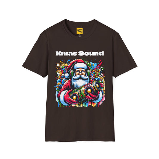 Santa DJ T-Shirt - Christmas Music Party Tee