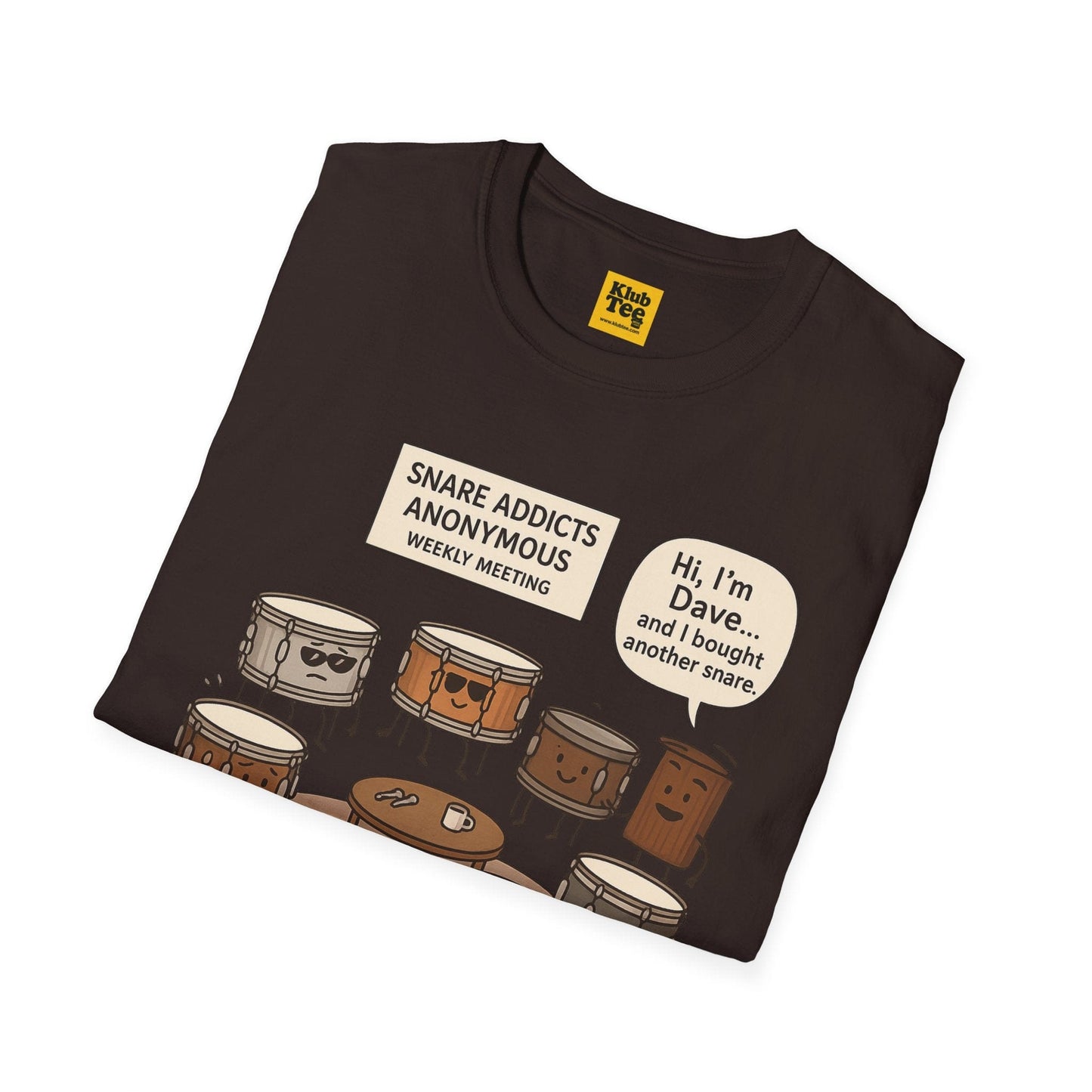Snare Addicts Anonymous T-Shirt - Drummer Humor