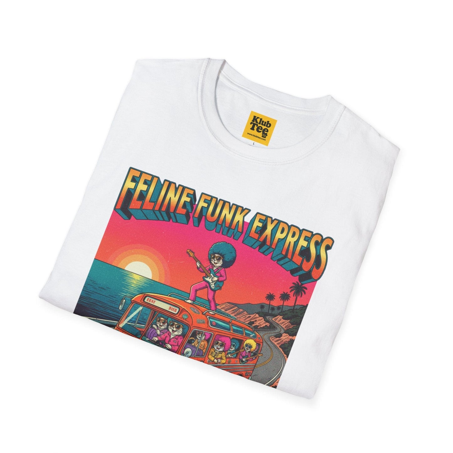 Feline Funk Express Softstyle Tee - Cat Music Lover