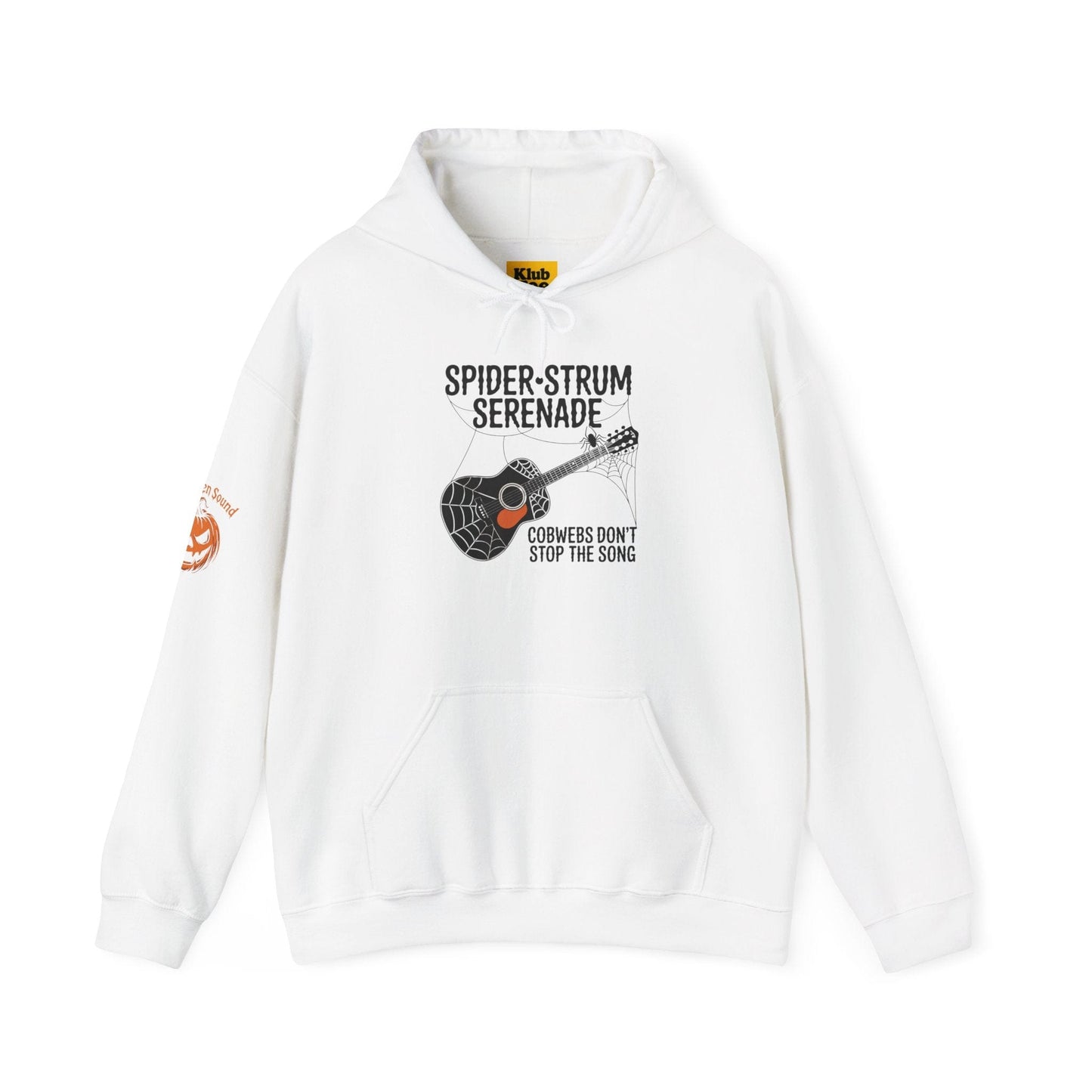 Spider-Strum Serenade Halloween Hoodie - Music Spook