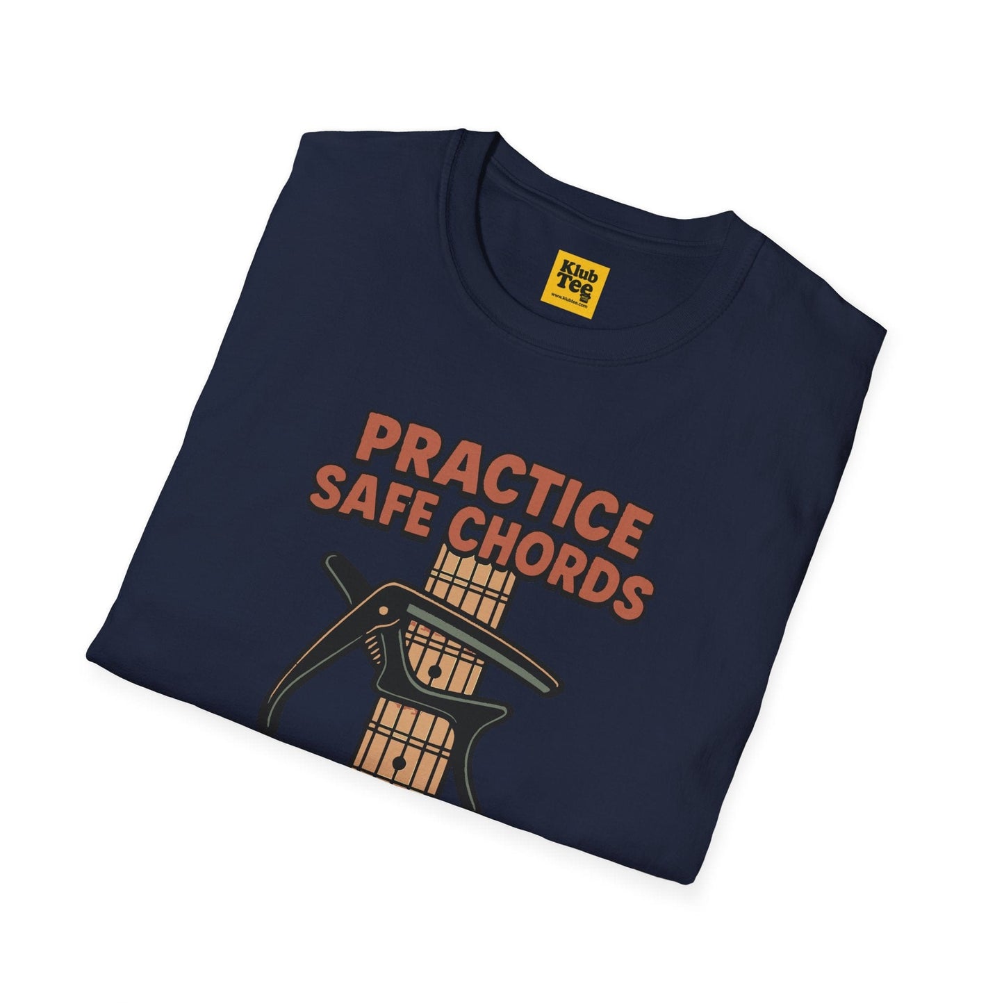Practice Safe Chords T-Shirt - Guitar Humor