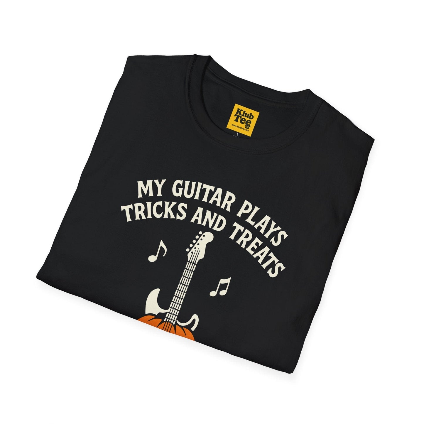Halloween Guitar T-Shirt - Spooky Music Design