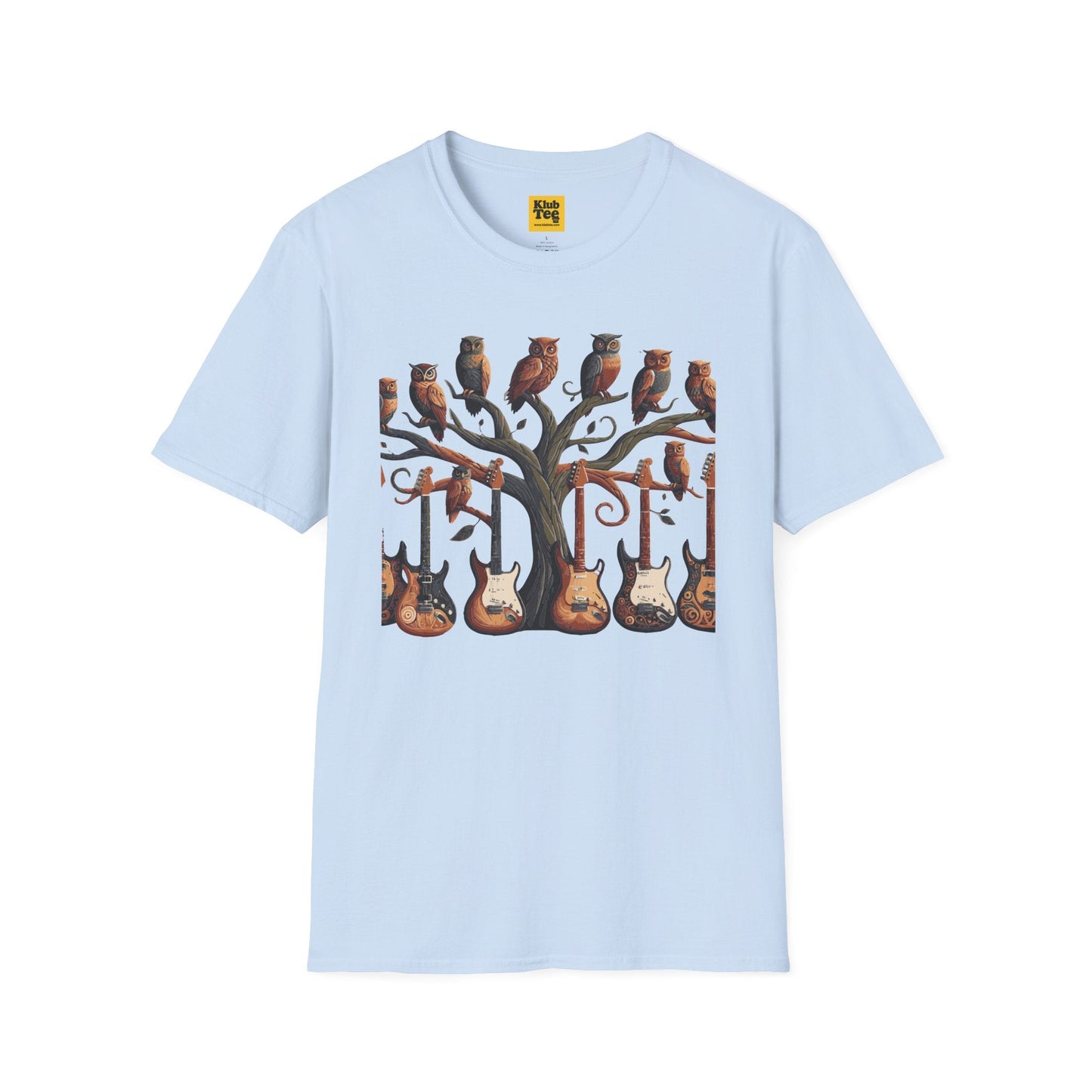 Whimsical Guitar Tree T-Shirt - Nature Music