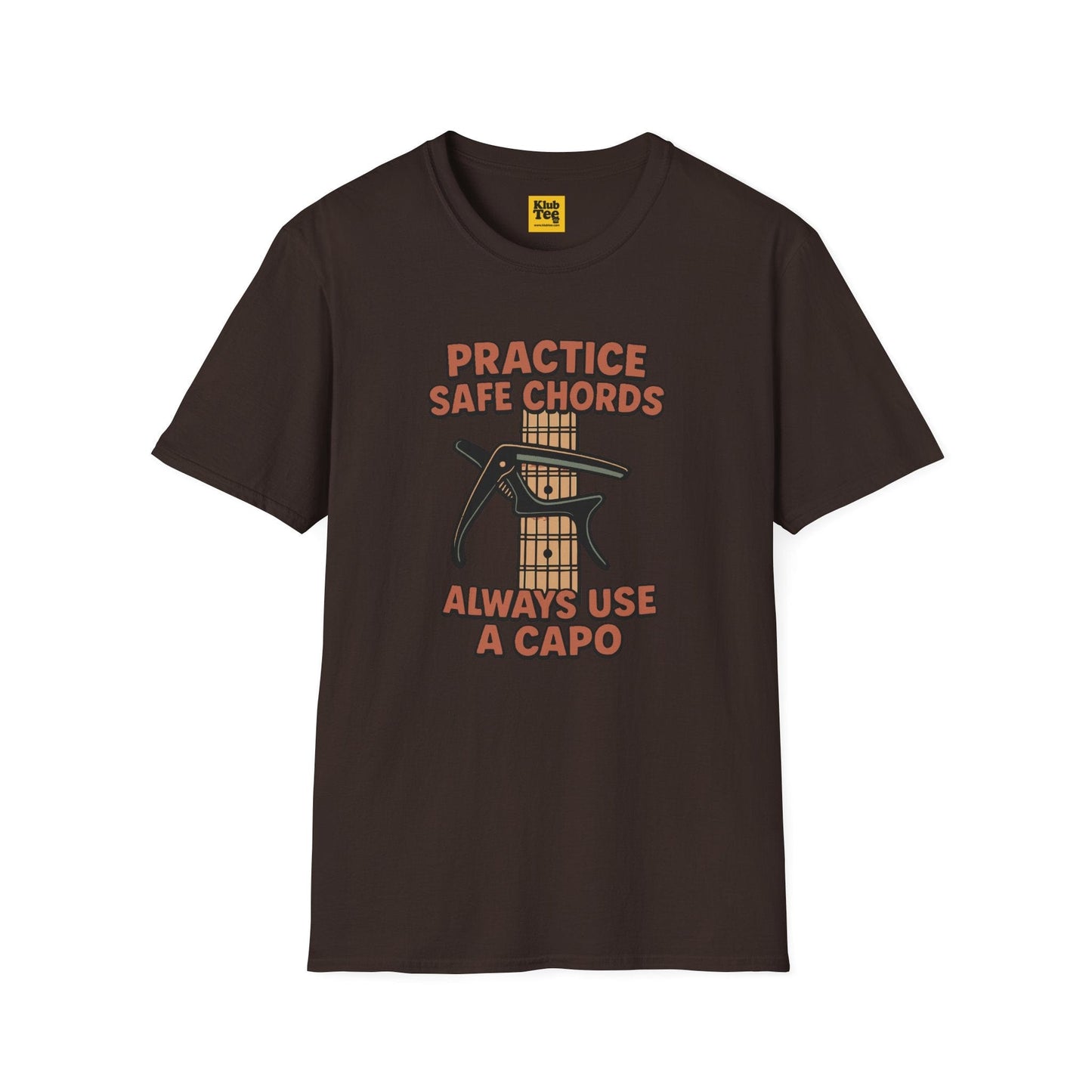 Practice Safe Chords T-Shirt - Guitar Humor