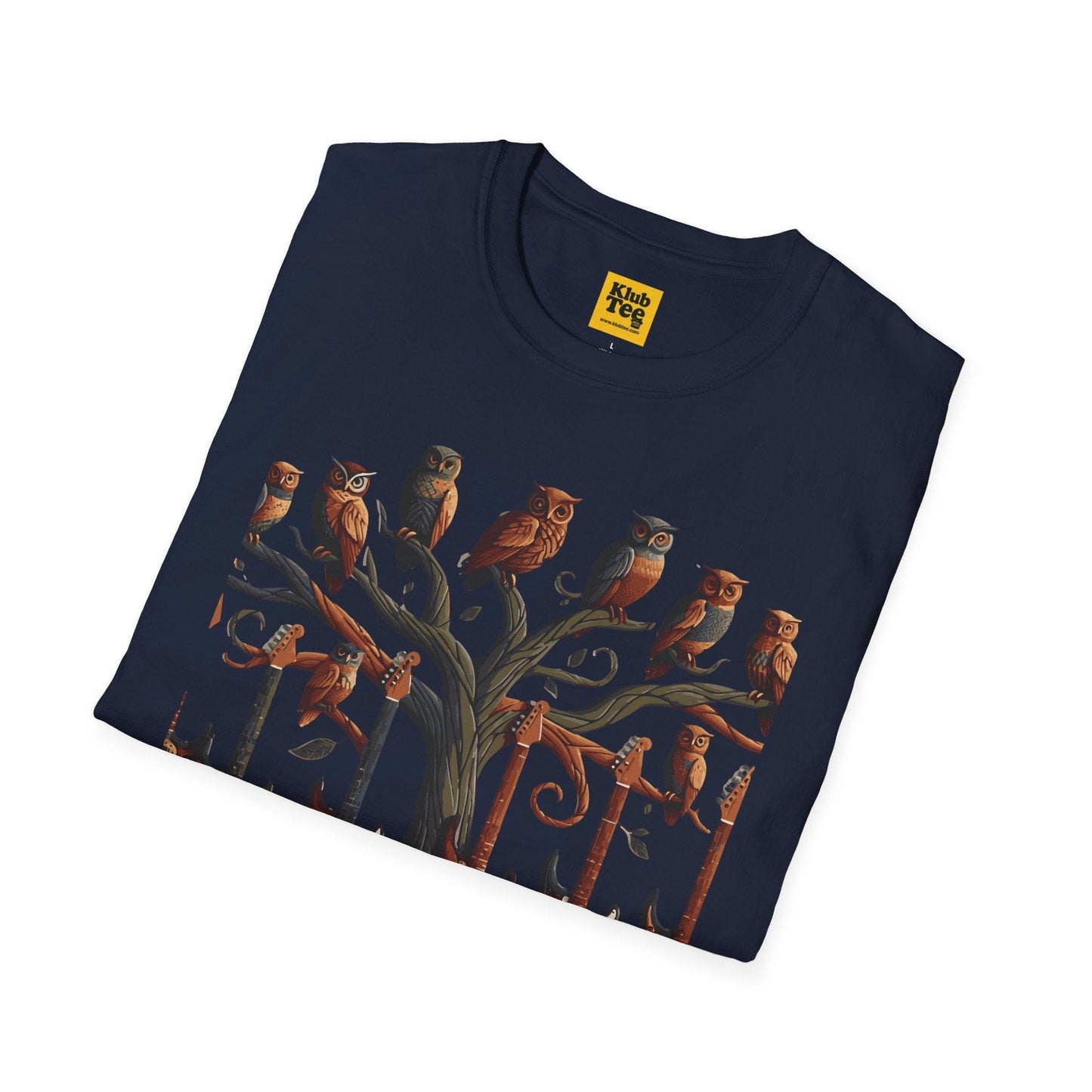 Whimsical Guitar Tree T-Shirt - Nature Music