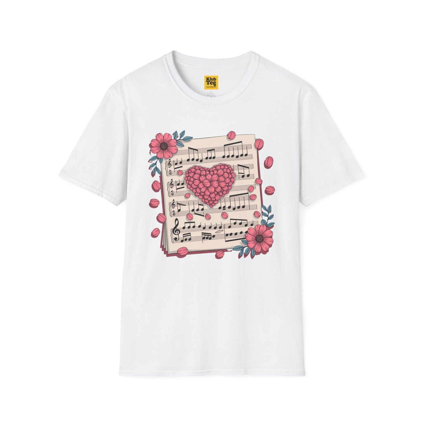 Romantic Music Notes T-Shirt - Love Song