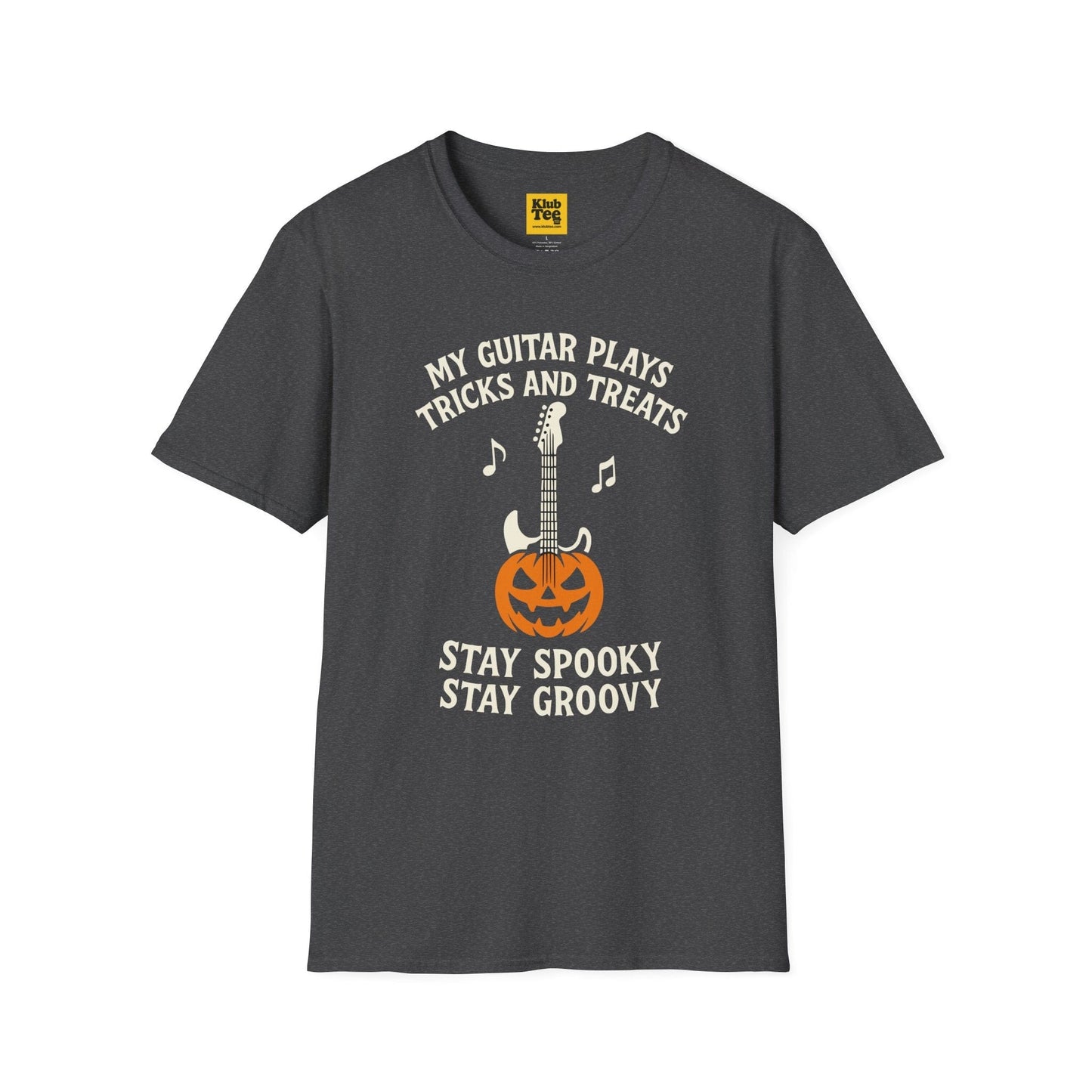 Halloween Guitar T-Shirt - Spooky Music Design