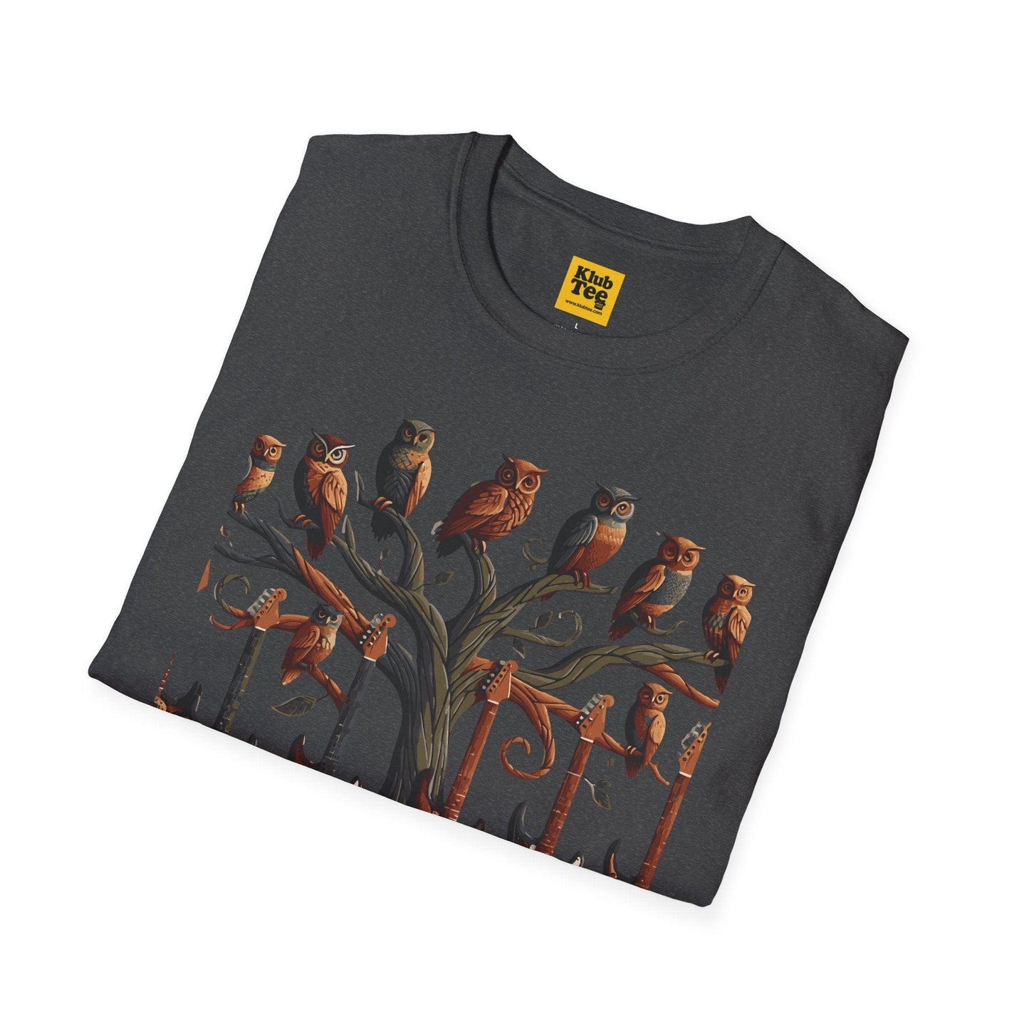Whimsical Guitar Tree T-Shirt - Nature Music