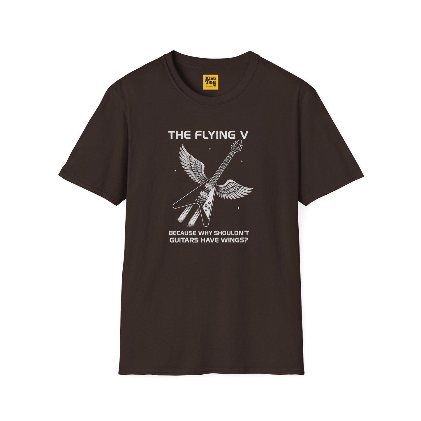 Flying V Guitar T-Shirt - Rock Icon Design