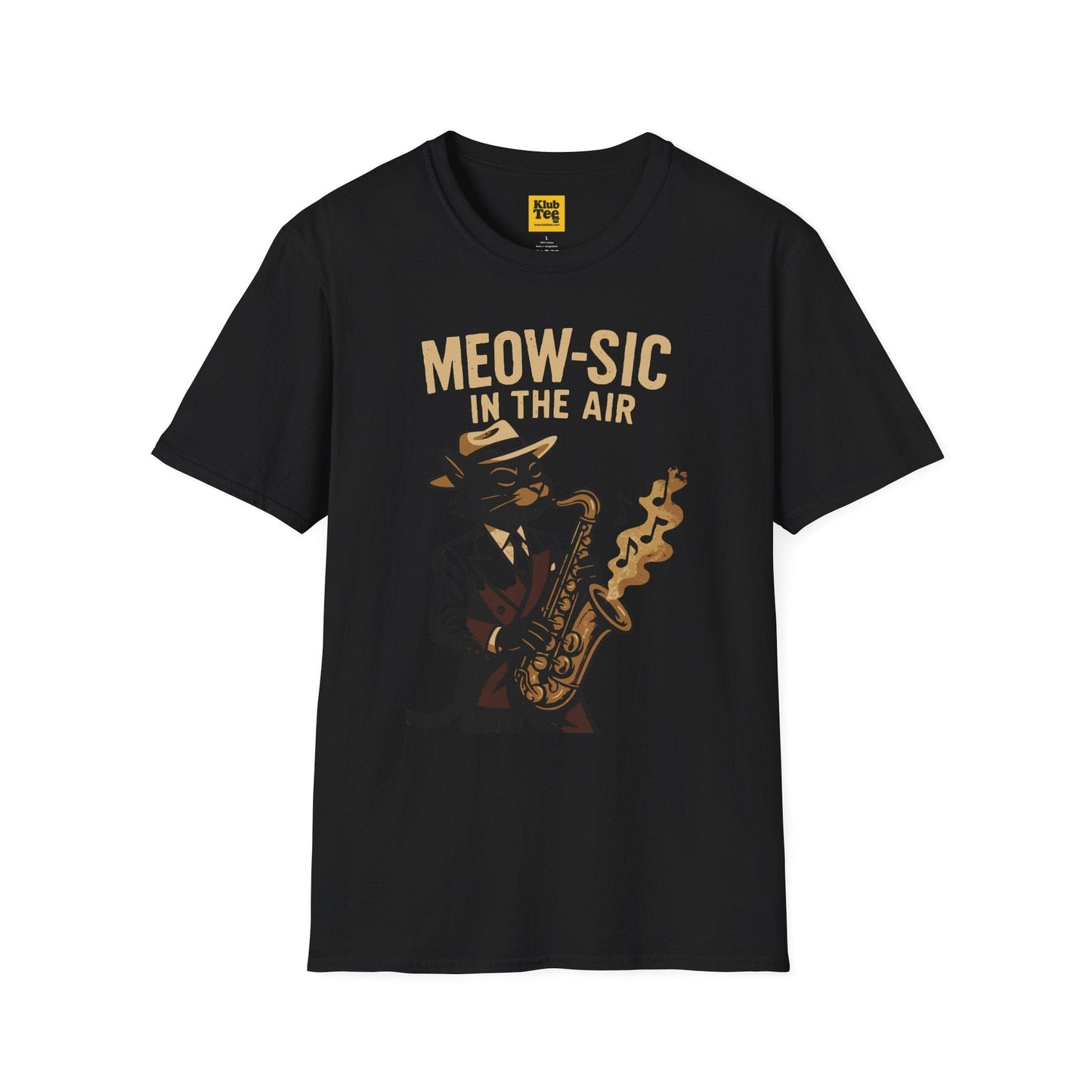 Meow-sic in the Air T-Shirt - Cat Jazz