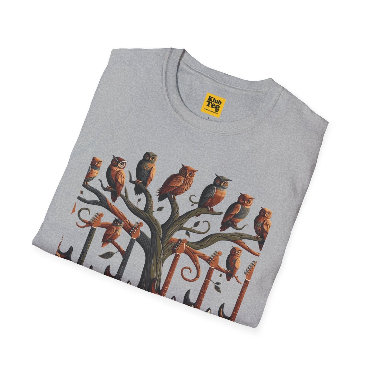 Whimsical Guitar Tree T-Shirt - Nature Music