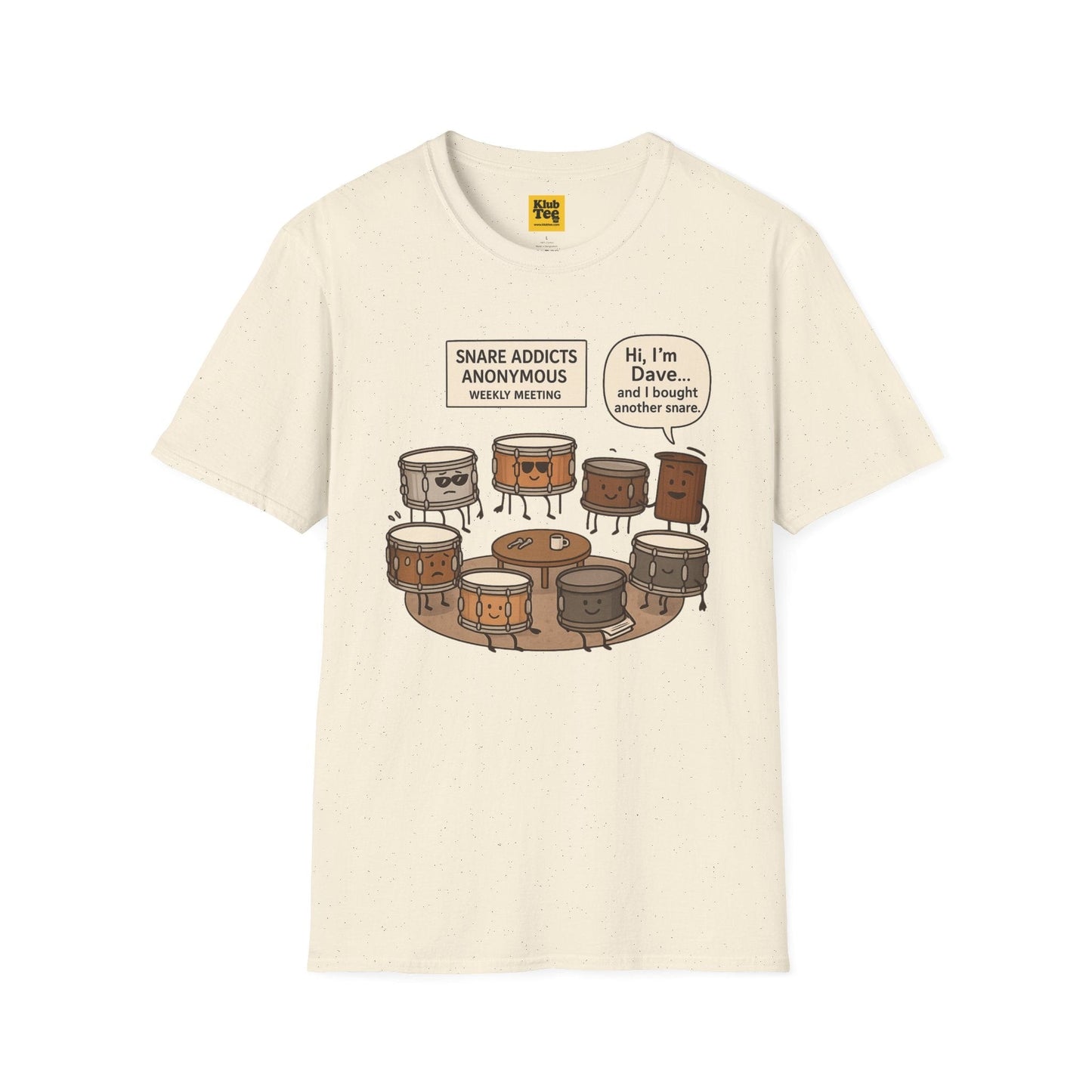 Snare Addicts Anonymous T-Shirt - Drummer Humor