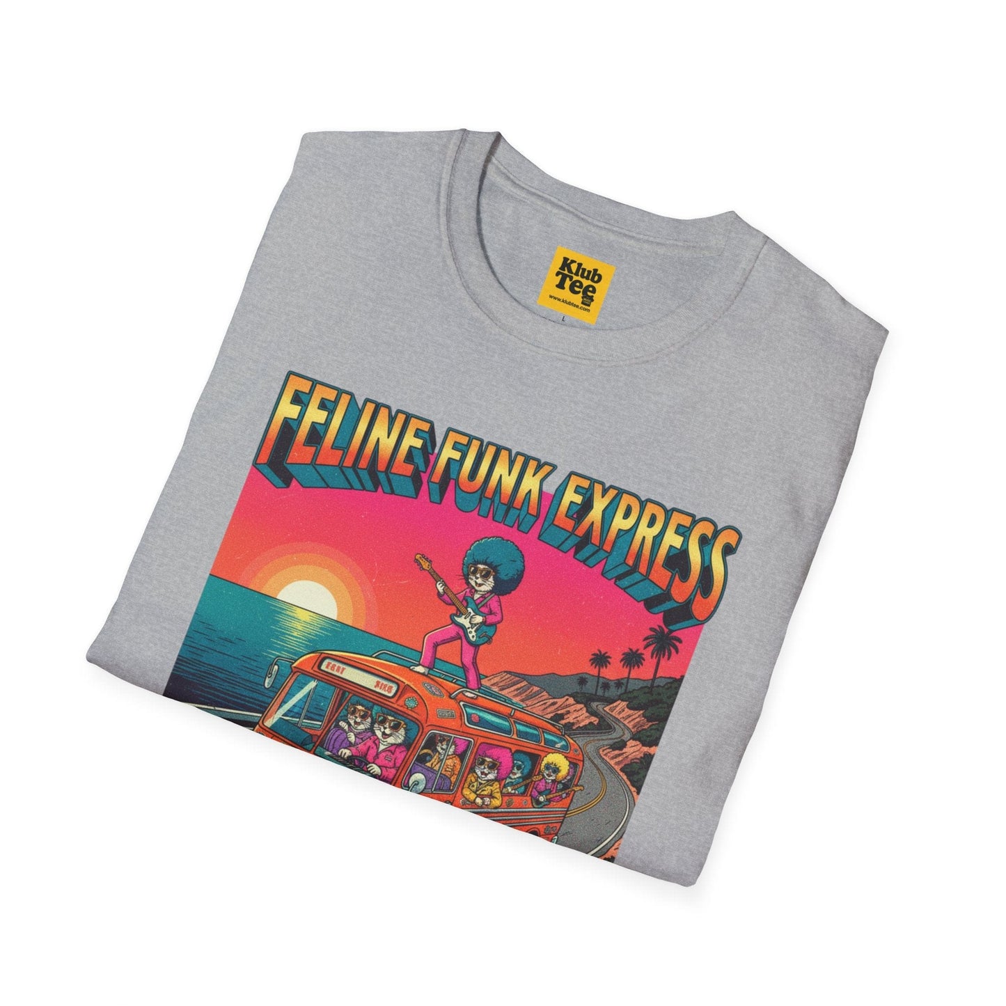 Feline Funk Express Softstyle Tee - Cat Music Lover