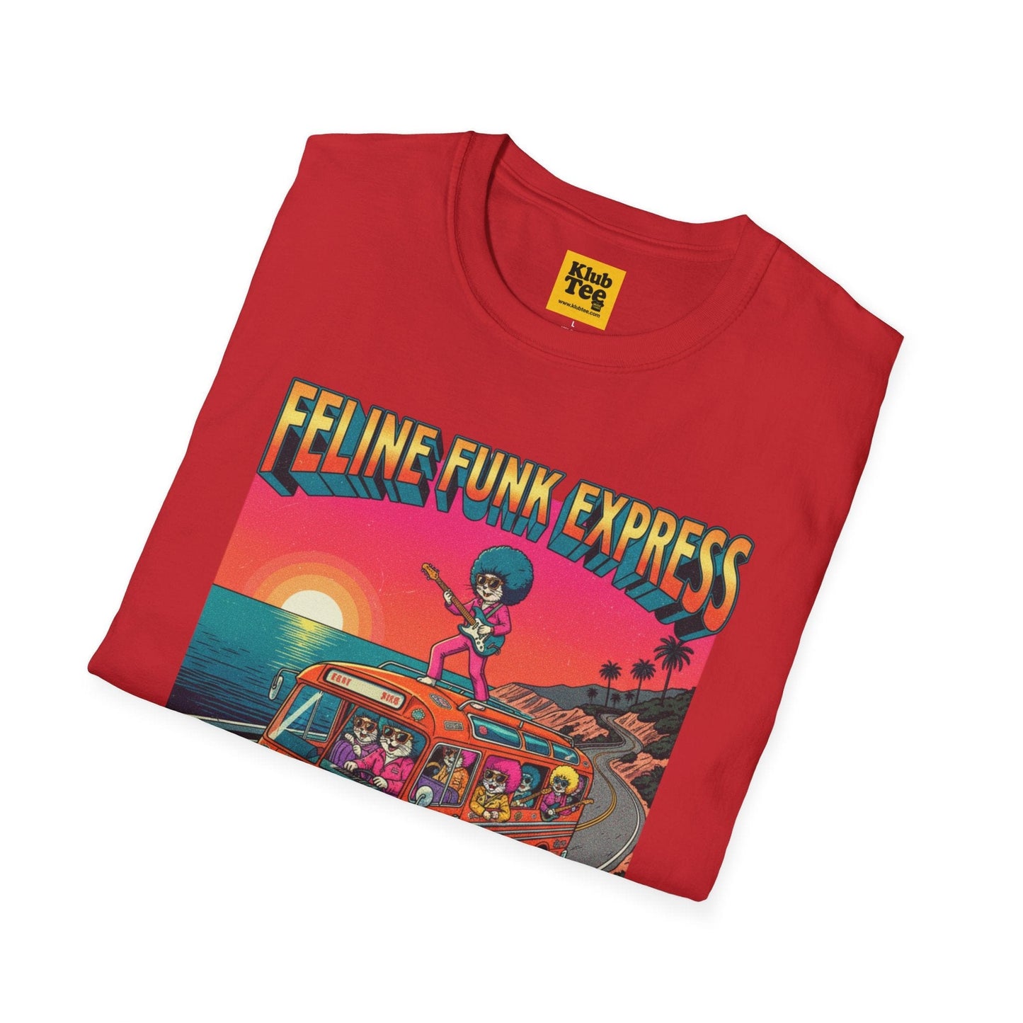 Feline Funk Express Softstyle Tee - Cat Music Lover