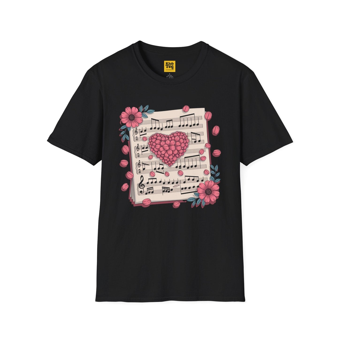 Romantic Music Notes T-Shirt - Love Song