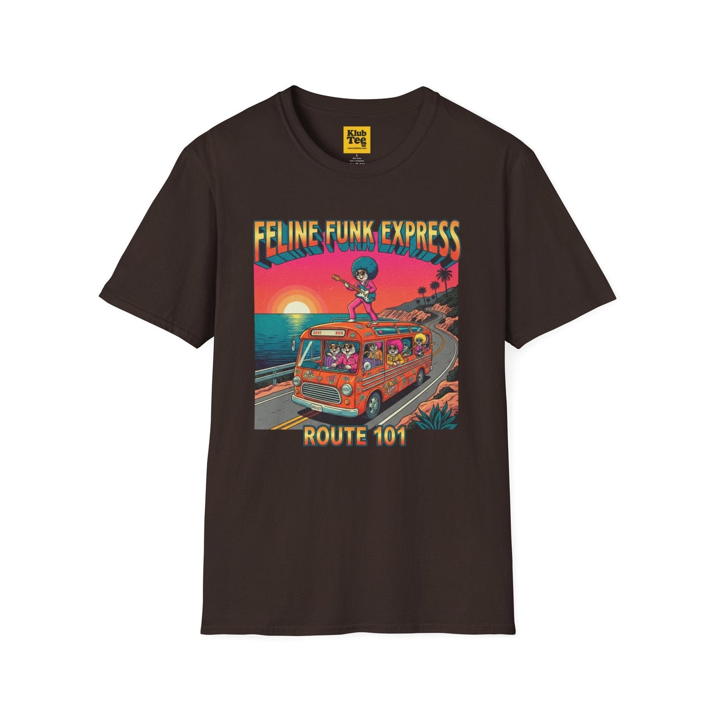 Feline Funk Express Softstyle Tee - Cat Music Lover