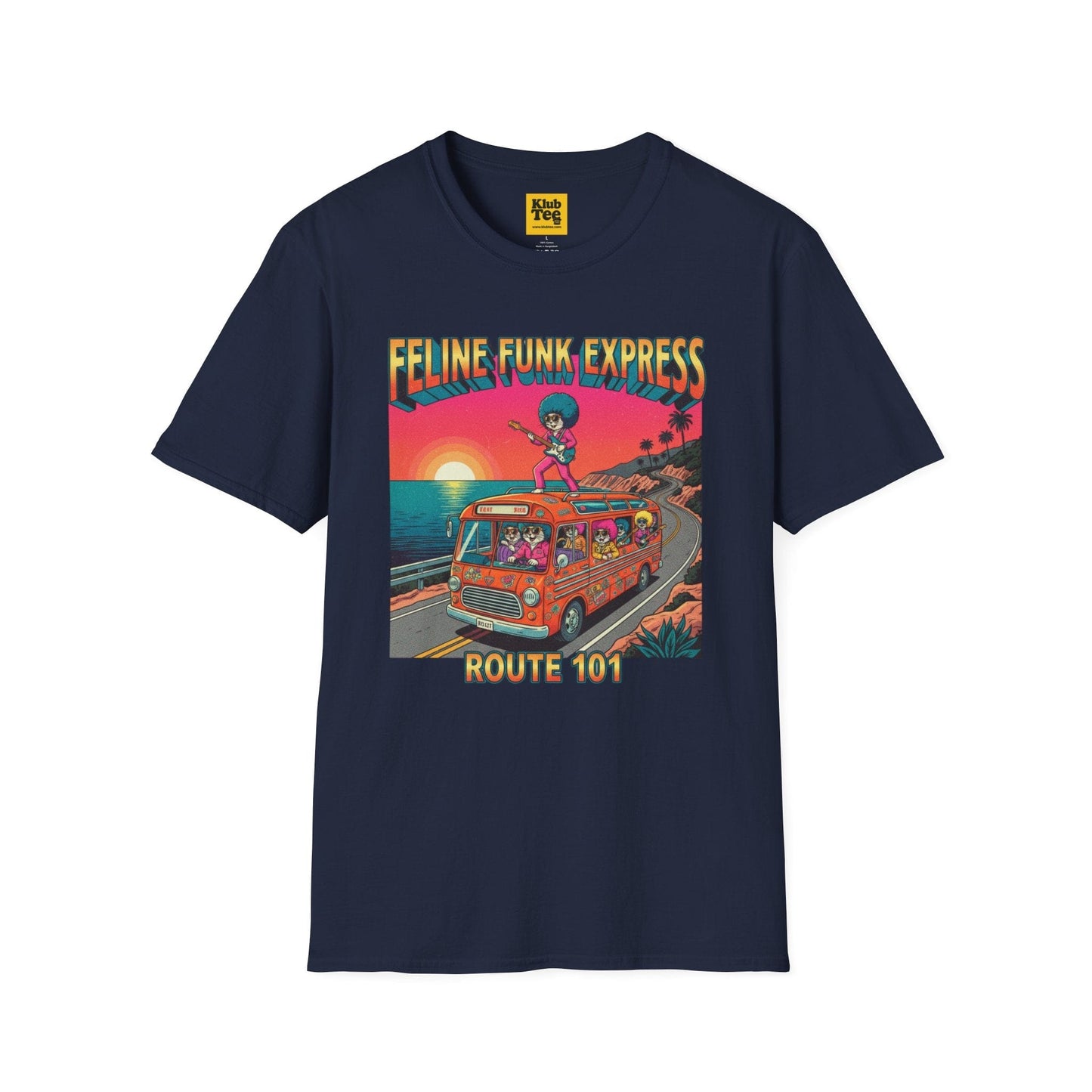 Feline Funk Express Softstyle Tee - Cat Music Lover