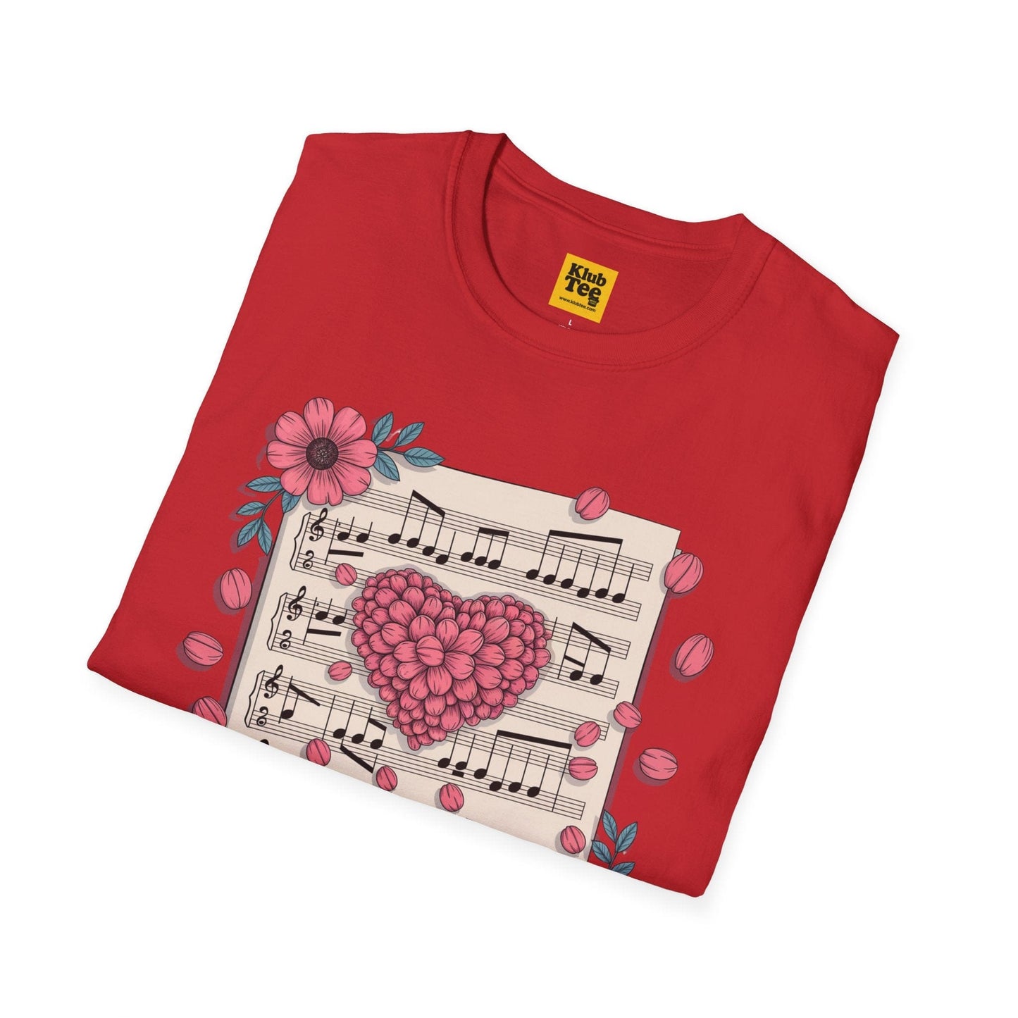 Romantic Music Notes T-Shirt - Love Song