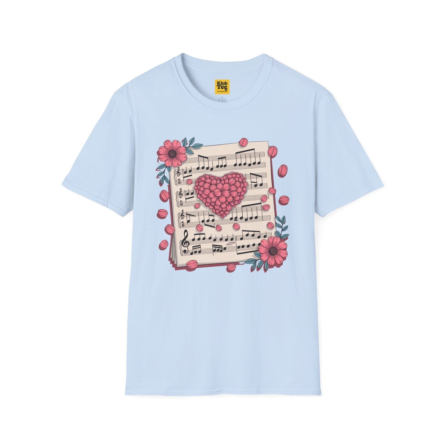 Romantic Music Notes T-Shirt - Love Song