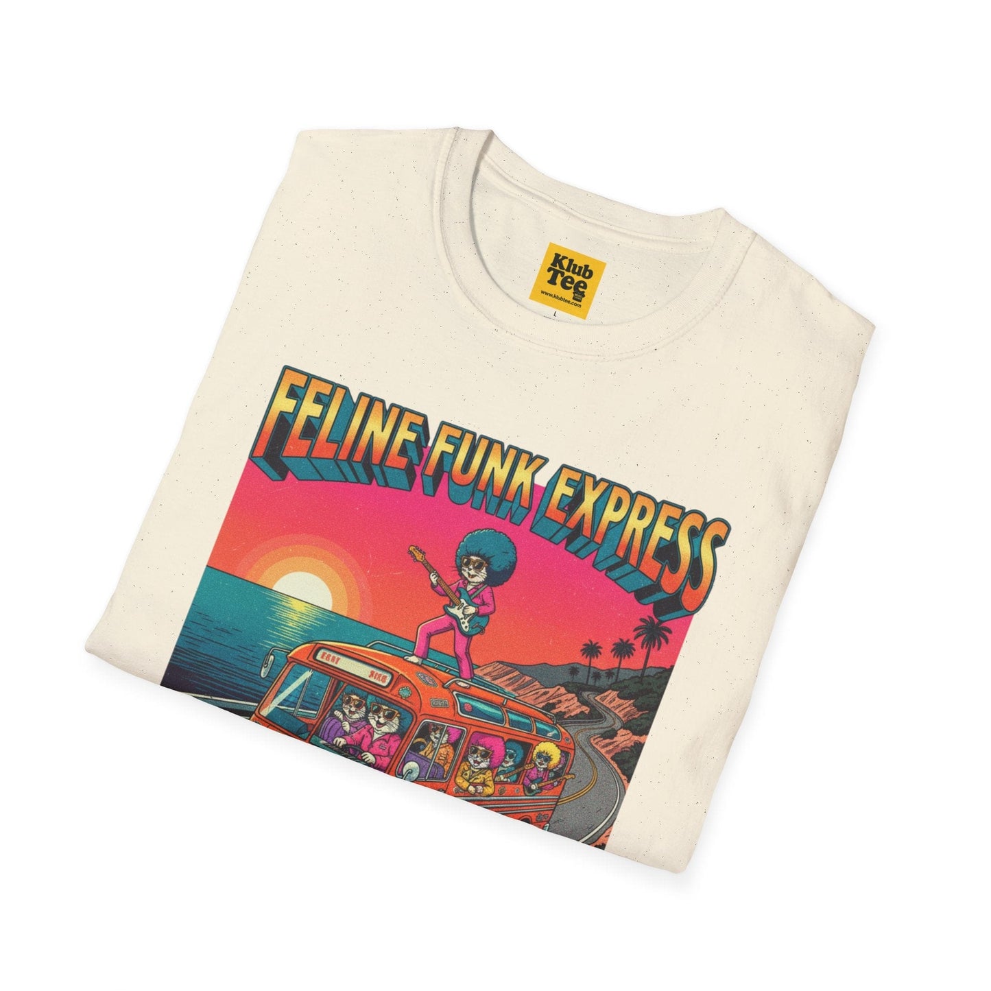 Feline Funk Express Softstyle Tee - Cat Music Lover