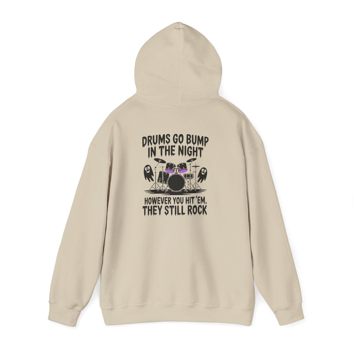 Halloween Pumpkin Drums Hoodie - Spooky Design
