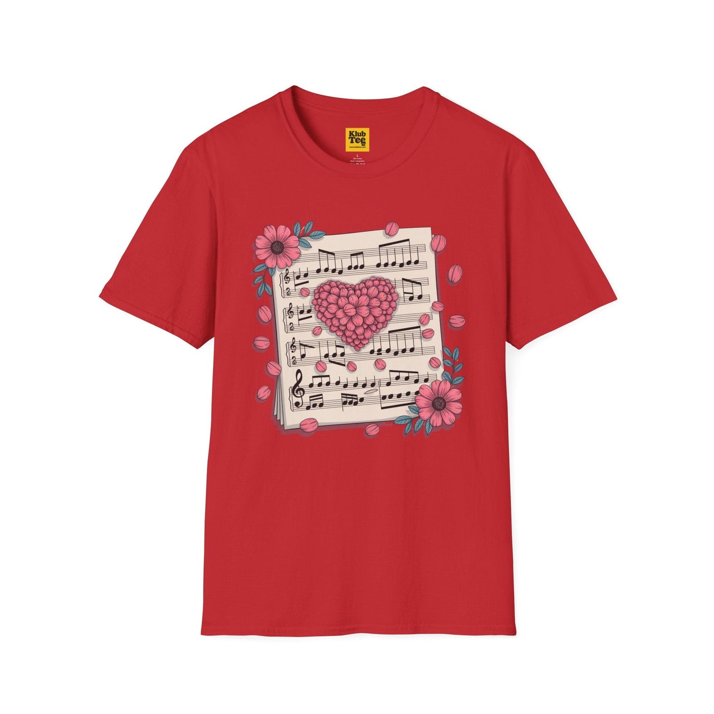 Romantic Music Notes T-Shirt - Love Song