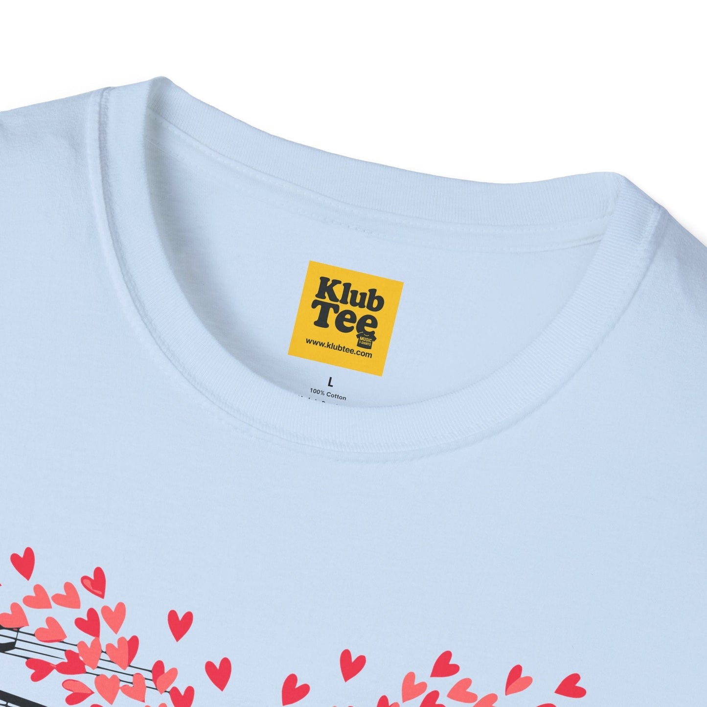 Love Music T-Shirt - Heart-Shaped Notes