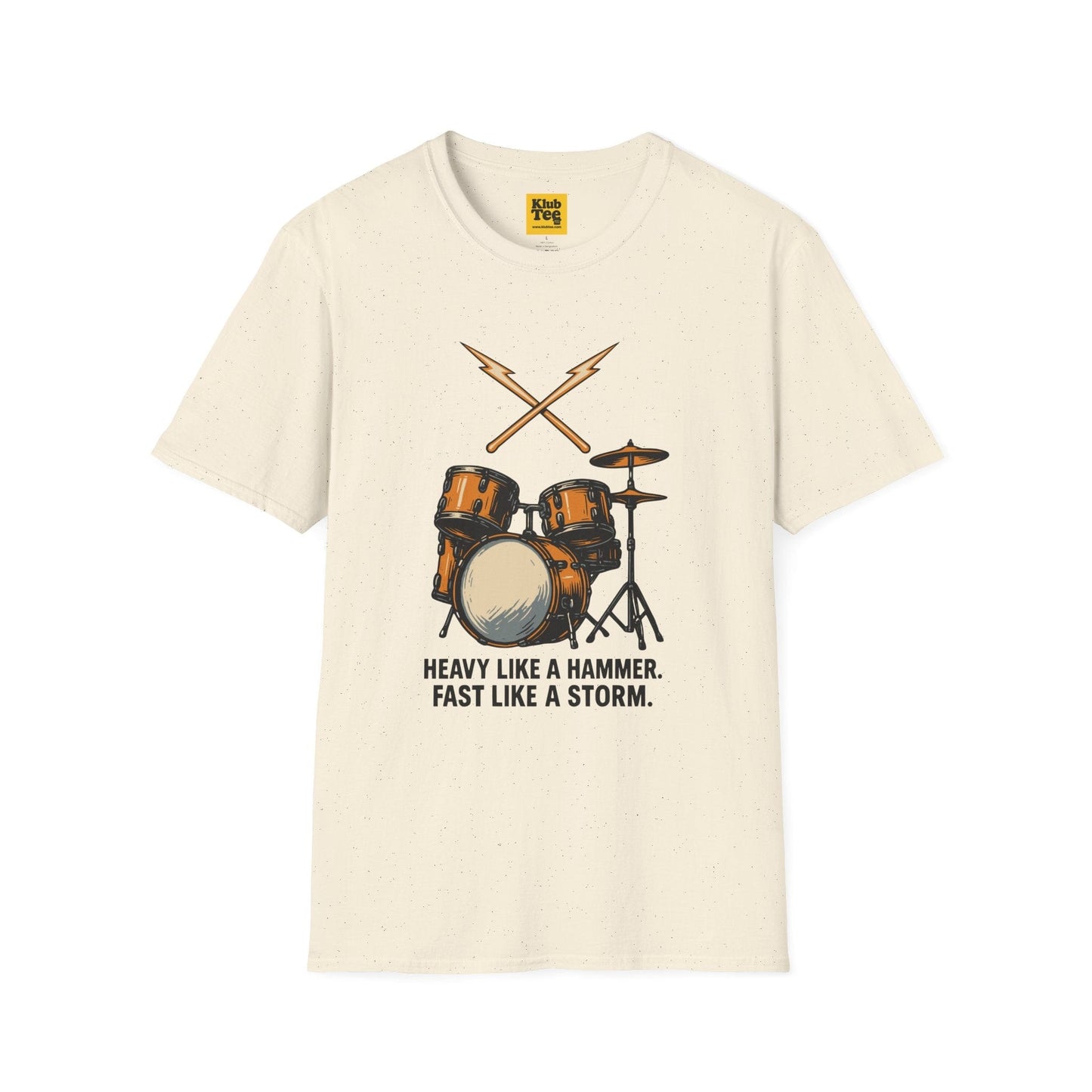 Heavy Like Hammer T-Shirt - Drummer Motto