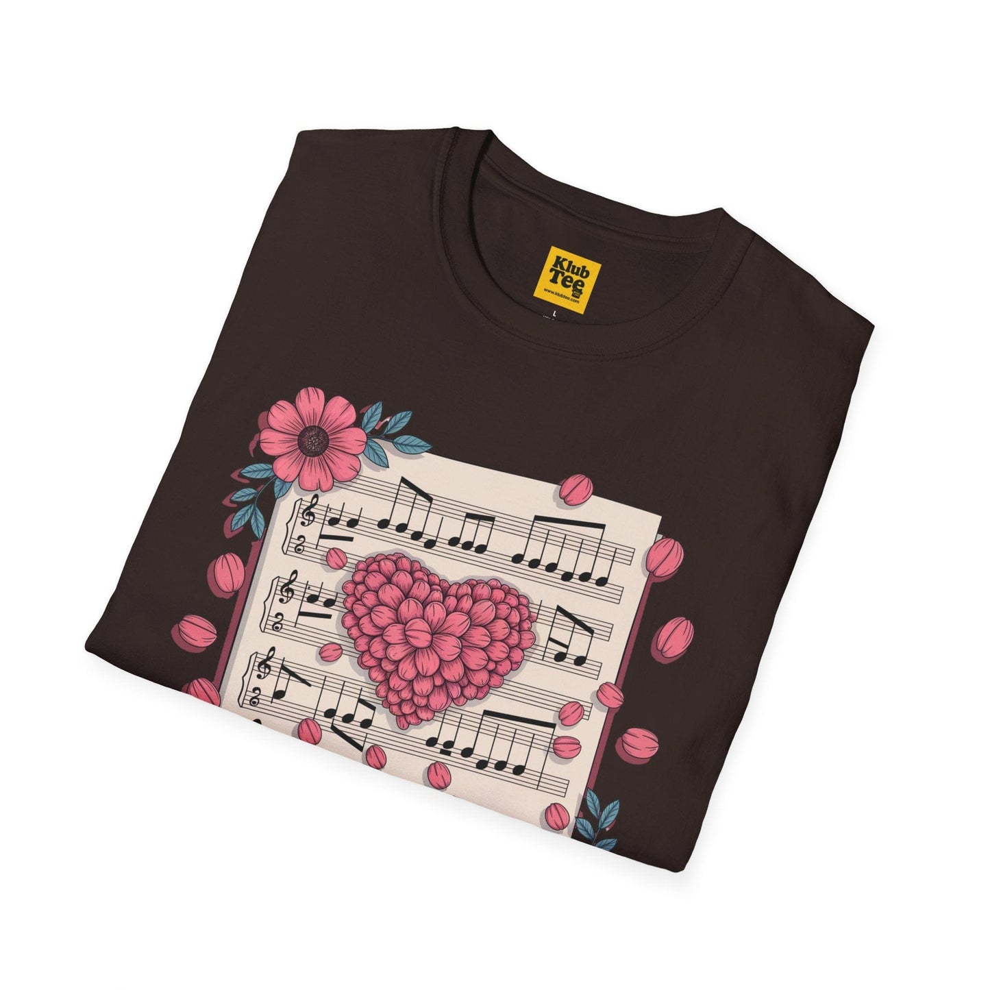 Romantic Music Notes T-Shirt - Love Song