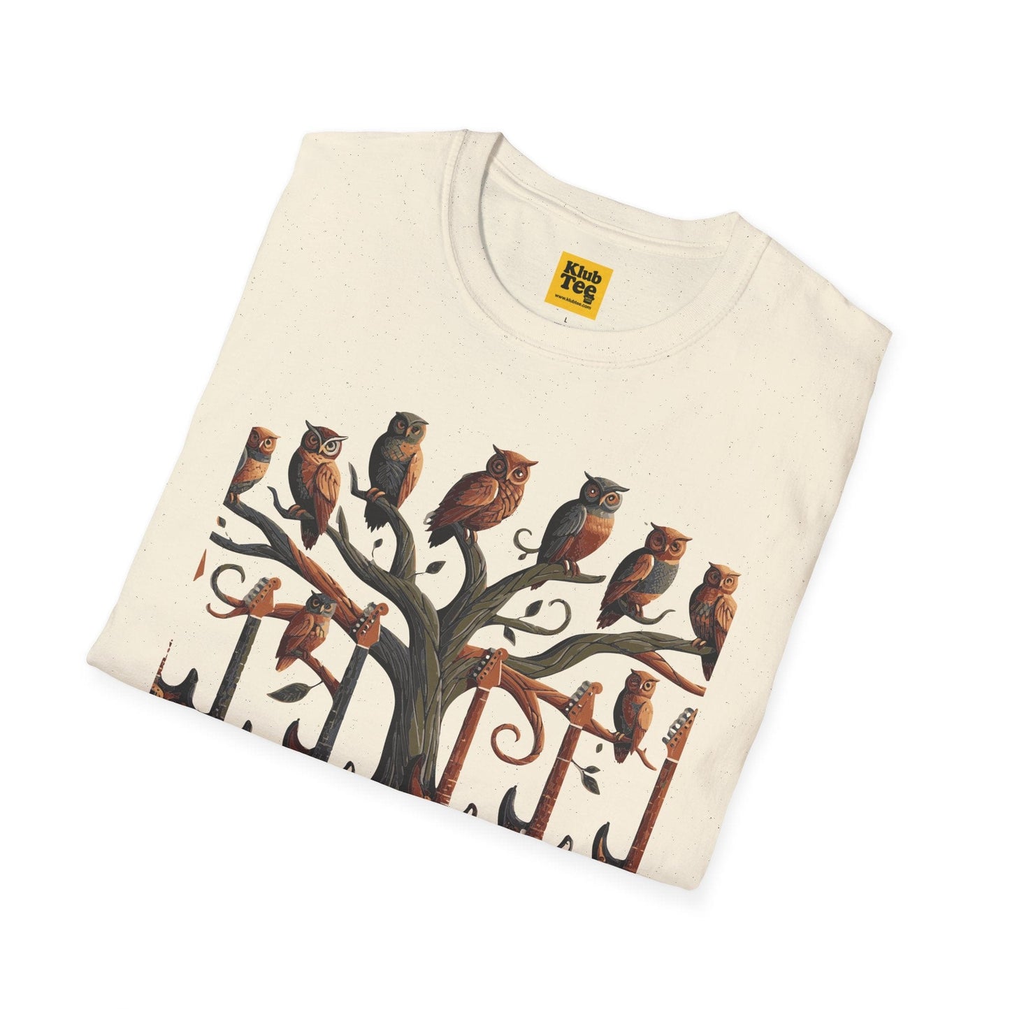 Whimsical Guitar Tree T-Shirt - Nature Music