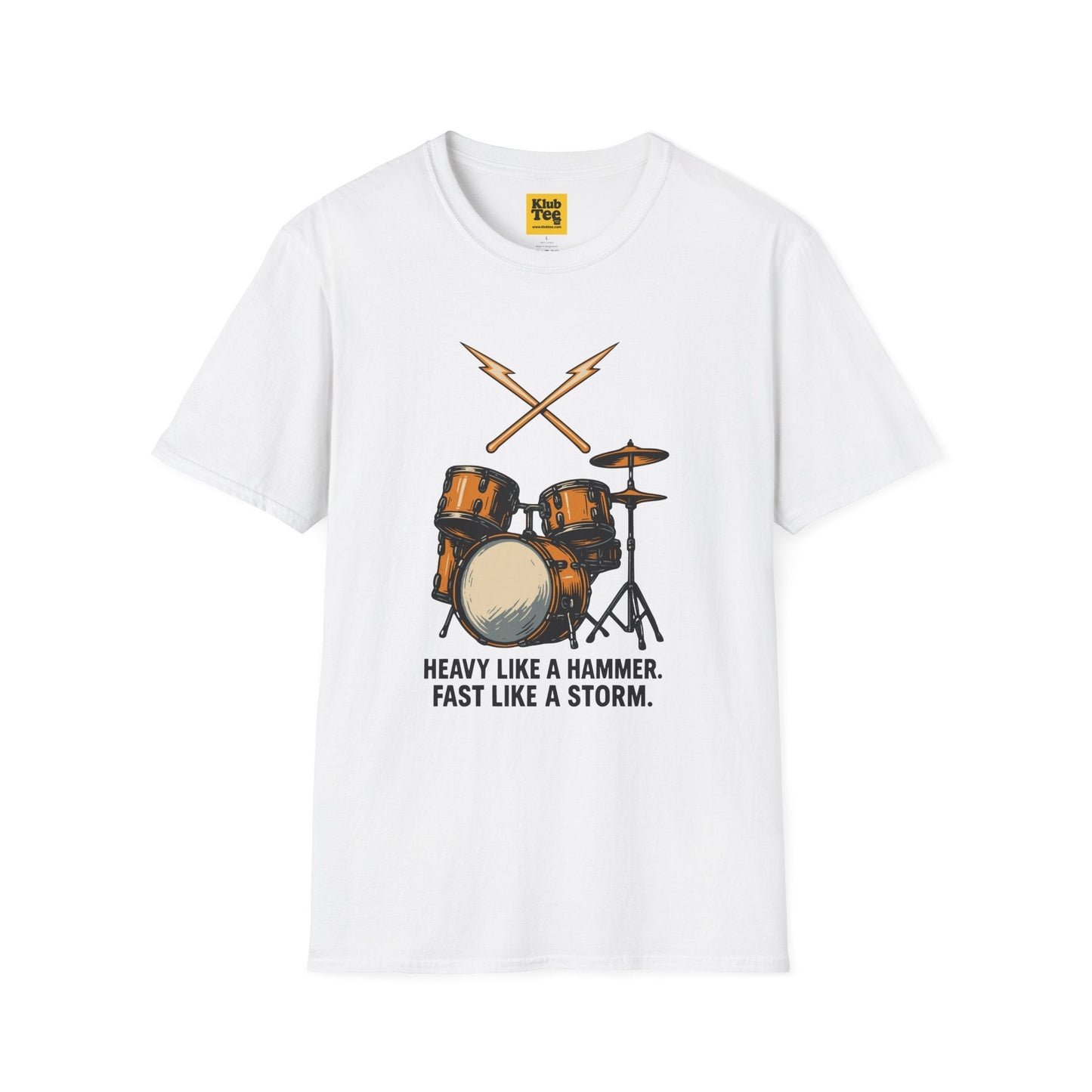 Heavy Like Hammer T-Shirt - Drummer Motto