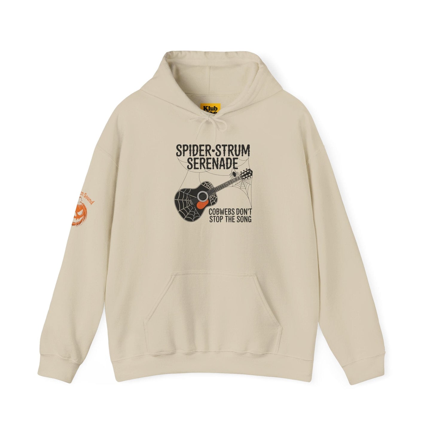 Spider-Strum Serenade Halloween Hoodie - Music Spook