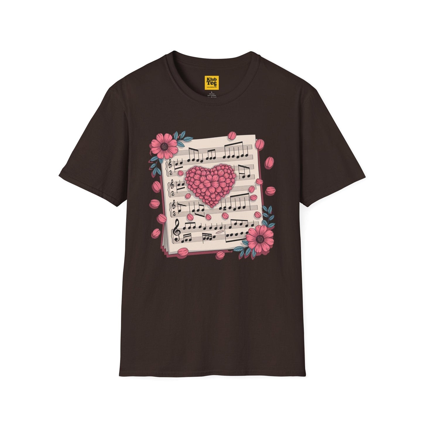 Romantic Music Notes T-Shirt - Love Song