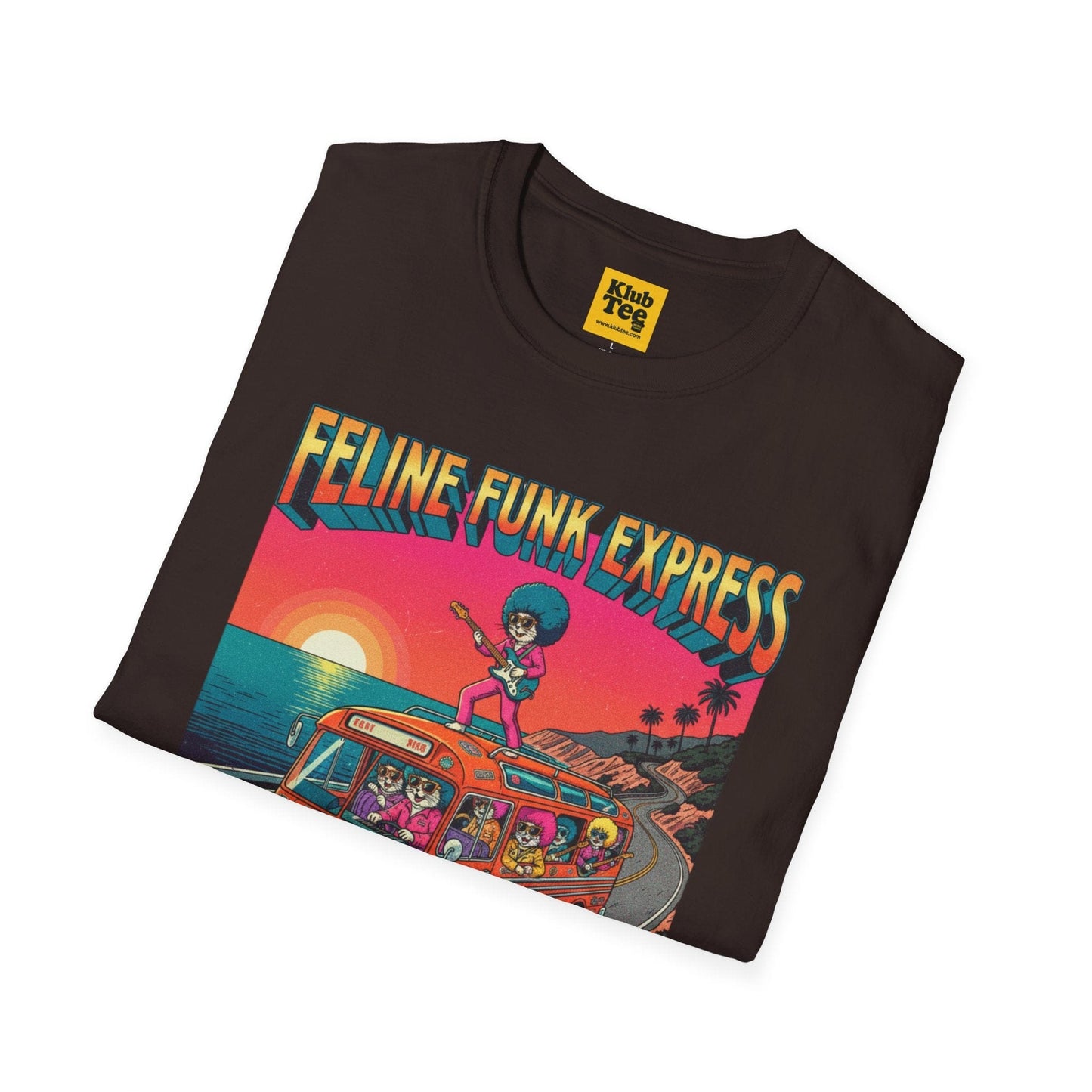 Feline Funk Express Softstyle Tee - Cat Music Lover