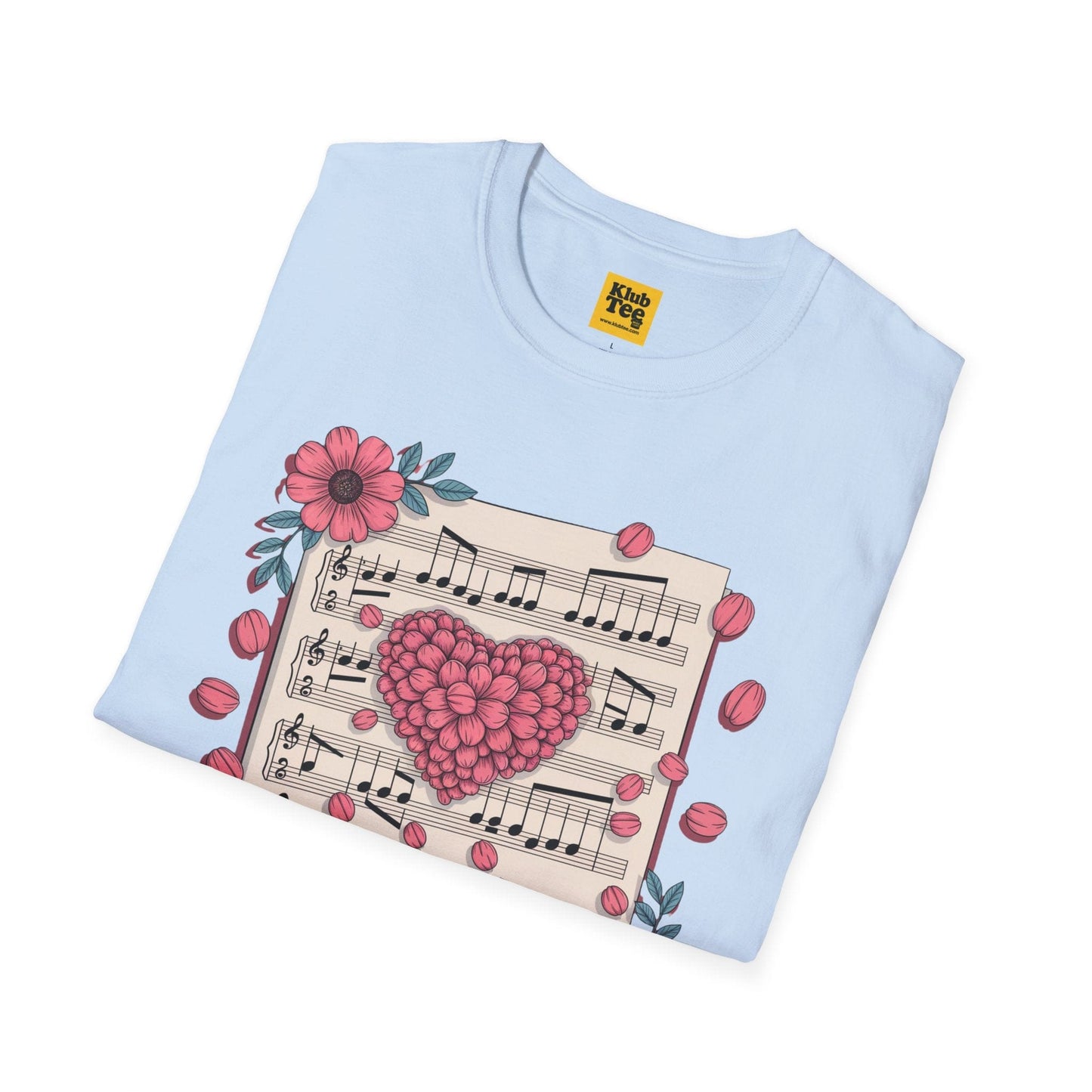Romantic Music Notes T-Shirt - Love Song