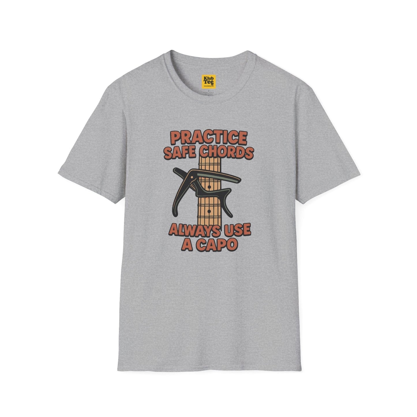 Practice Safe Chords T-Shirt - Guitar Humor