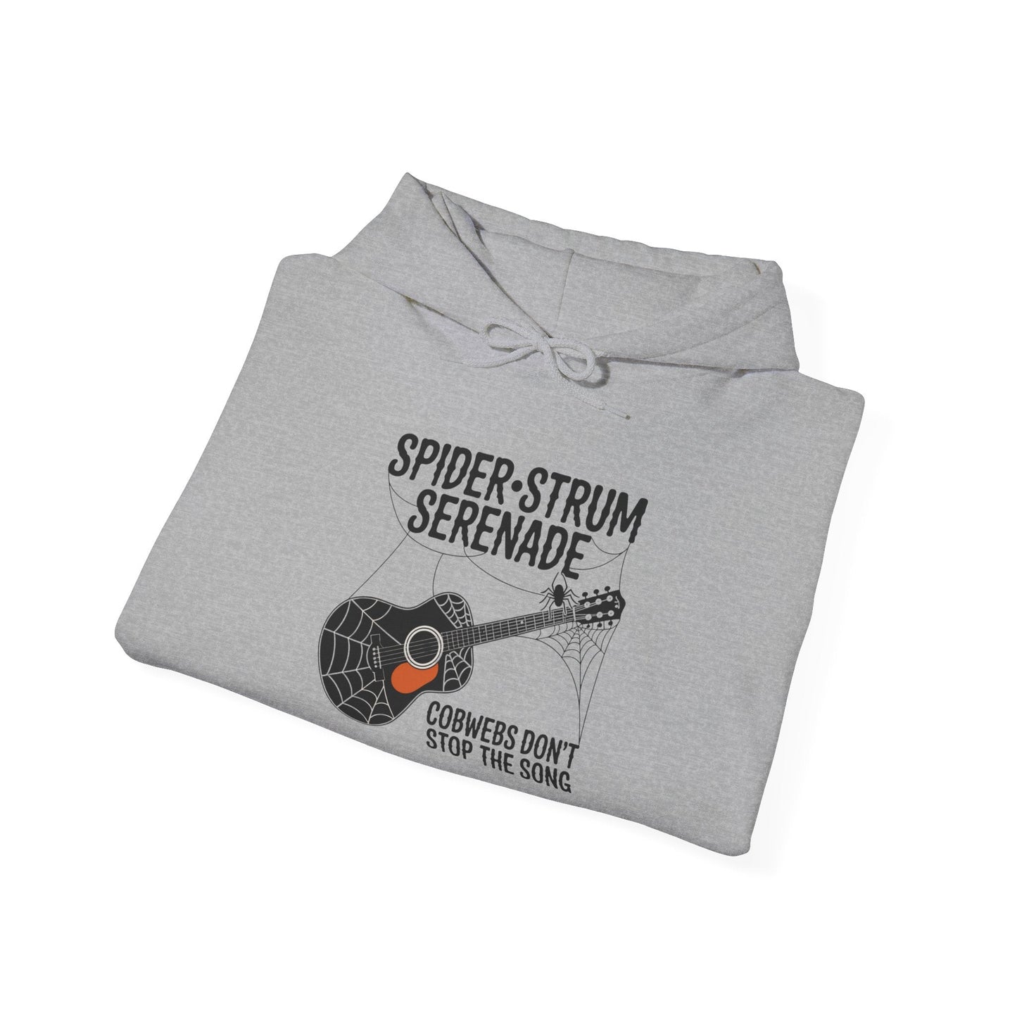 Spider-Strum Serenade Halloween Hoodie - Music Spook