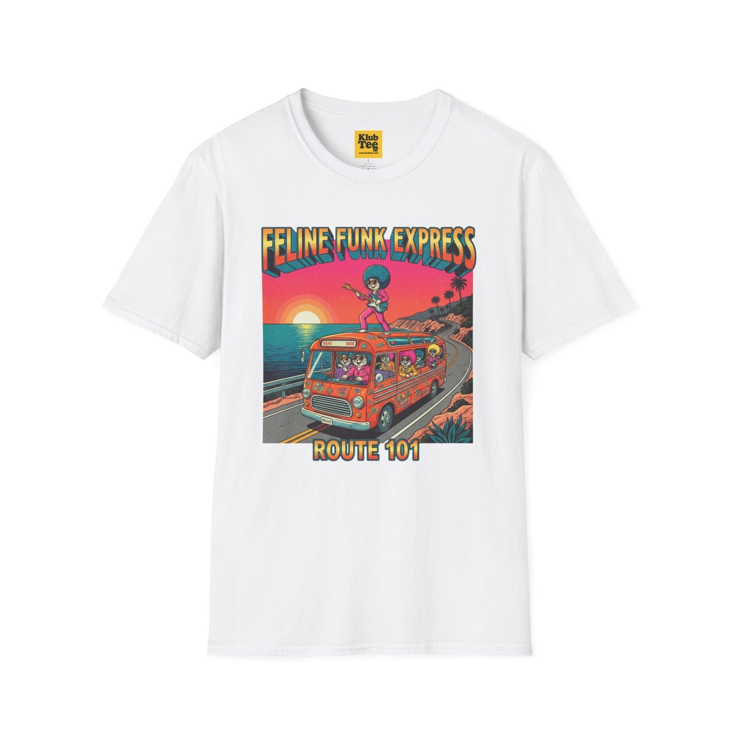 Feline Funk Express Softstyle Tee - Cat Music Lover
