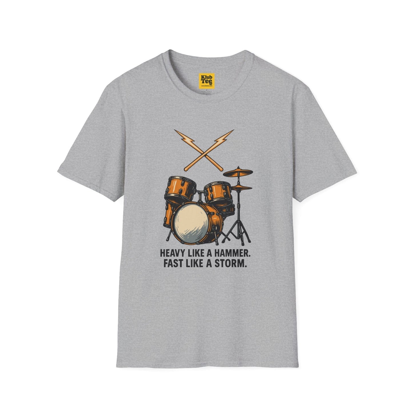 Heavy Like Hammer T-Shirt - Drummer Motto