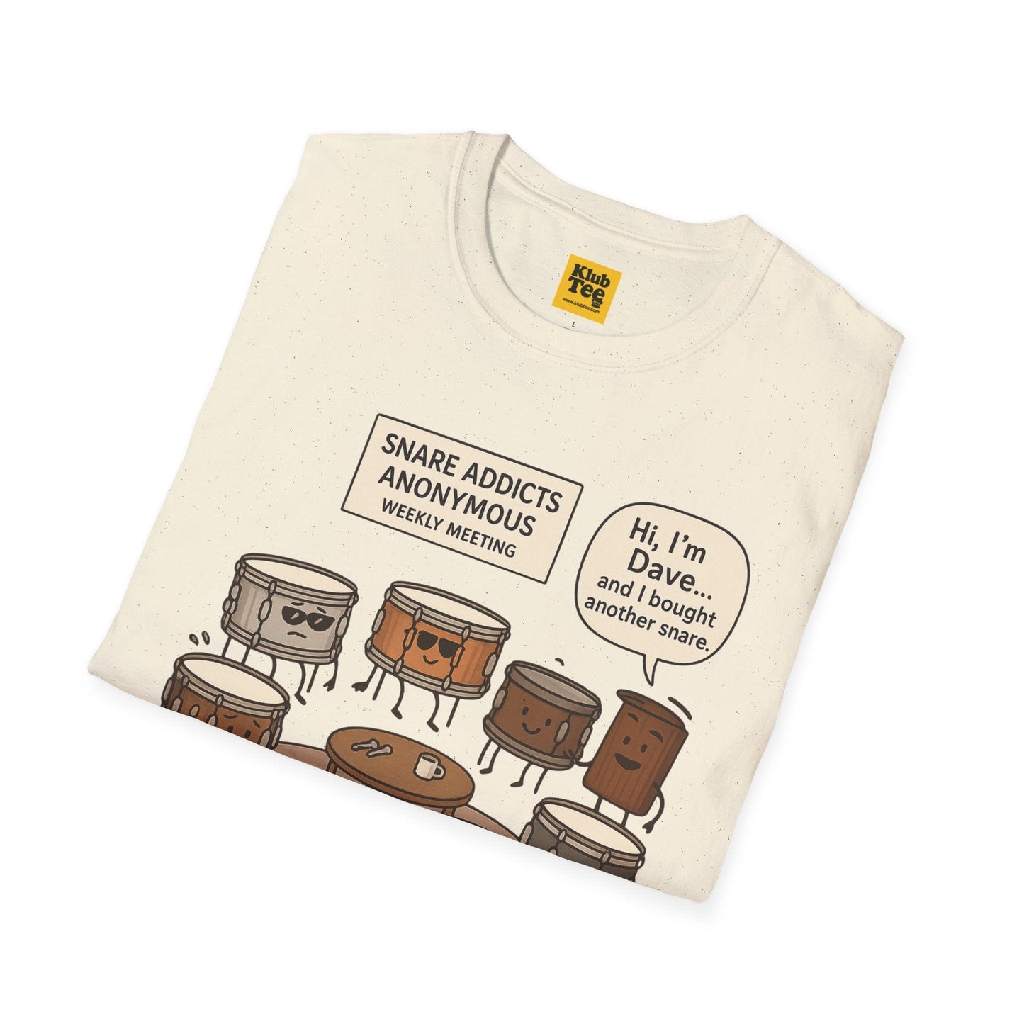 Snare Addicts Anonymous T-Shirt - Drummer Humor