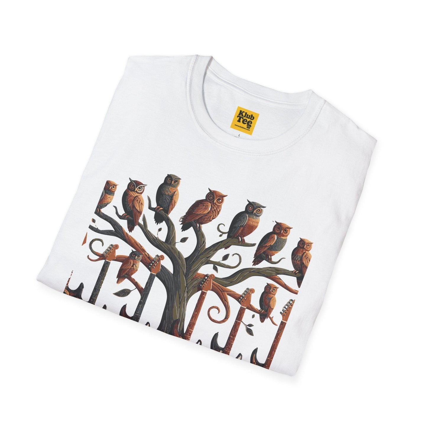 Whimsical Guitar Tree T-Shirt - Nature Music