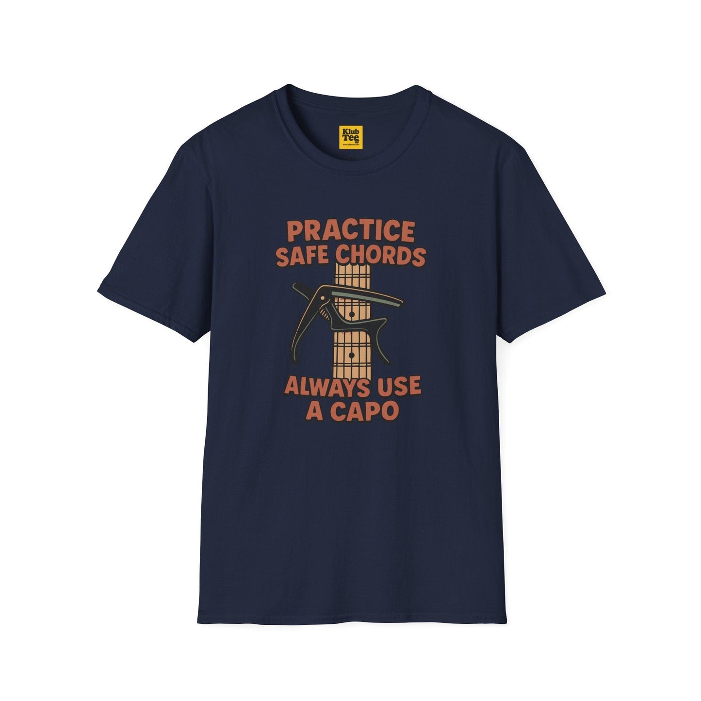 Practice Safe Chords T-Shirt - Guitar Humor