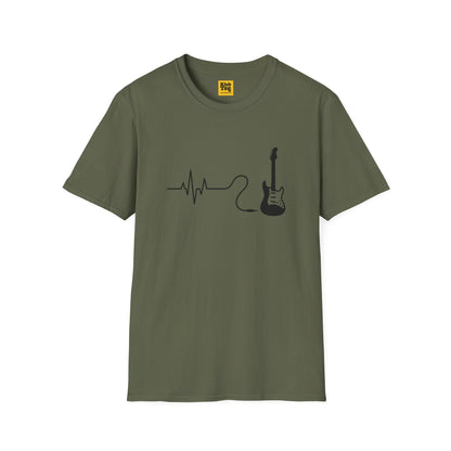 Heartbeat Guitar T-Shirt - Music Life