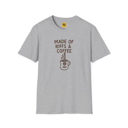 Made of Riffs & Coffee T-Shirt - Musician Life