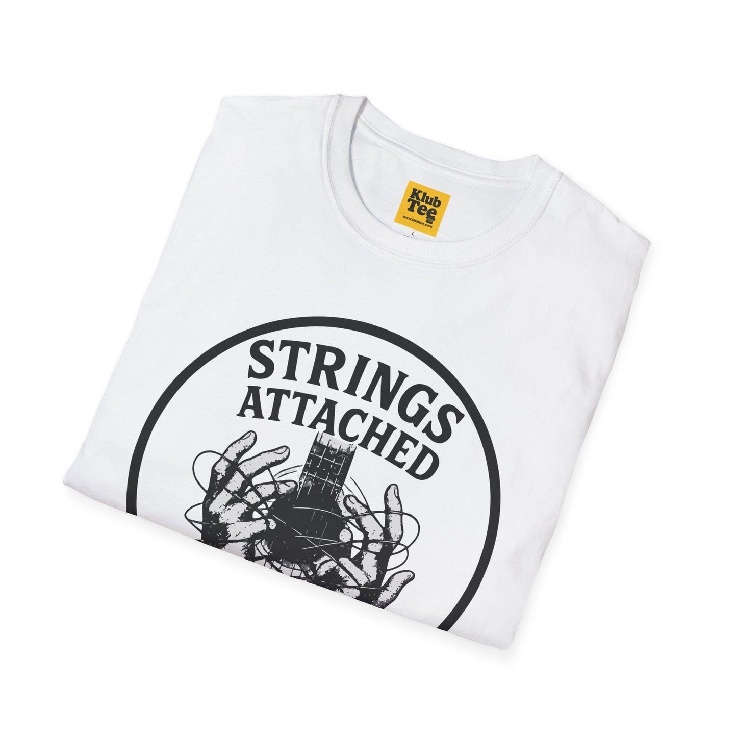 Strings Attached T-Shirt - Guitar Humor