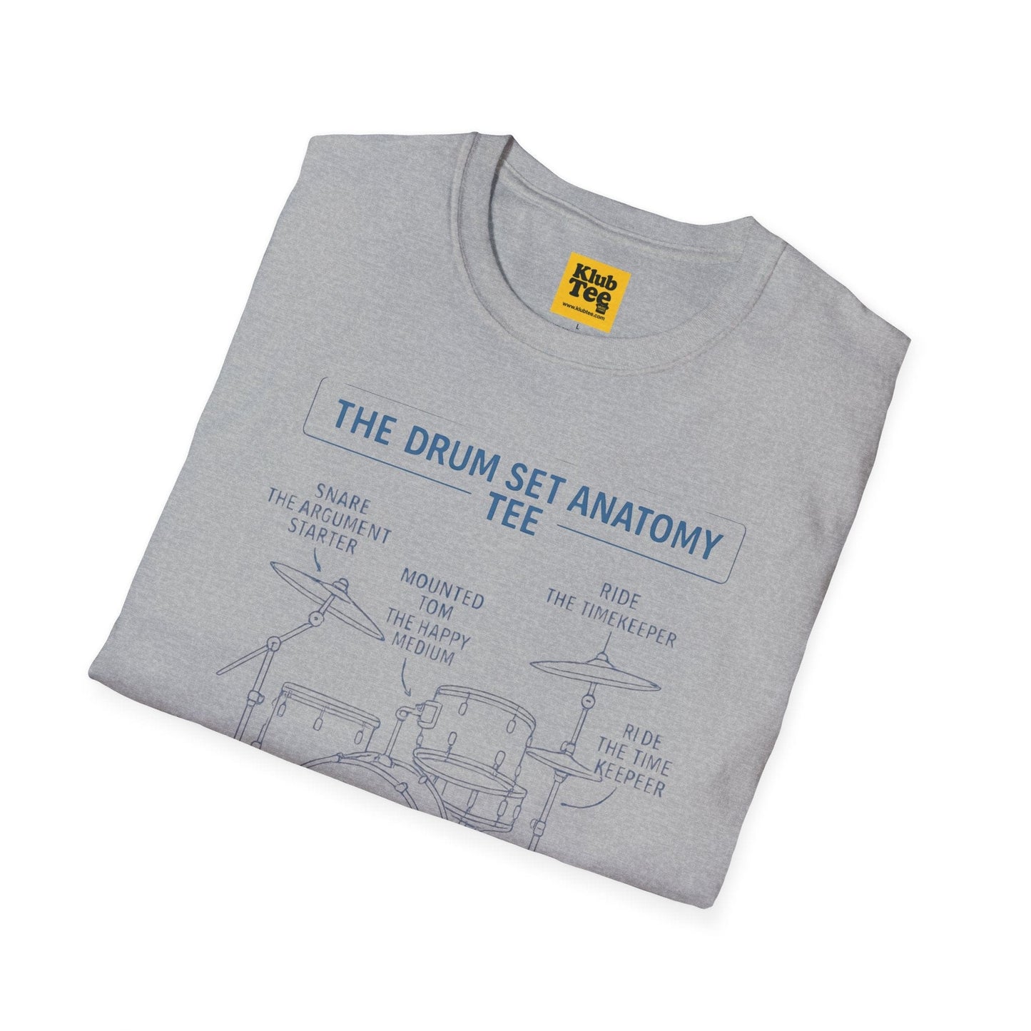 Drum Set Anatomy T-Shirt - Percussion Guide
