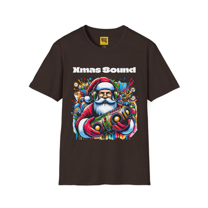 Santa DJ T-Shirt - Christmas Music Party Tee