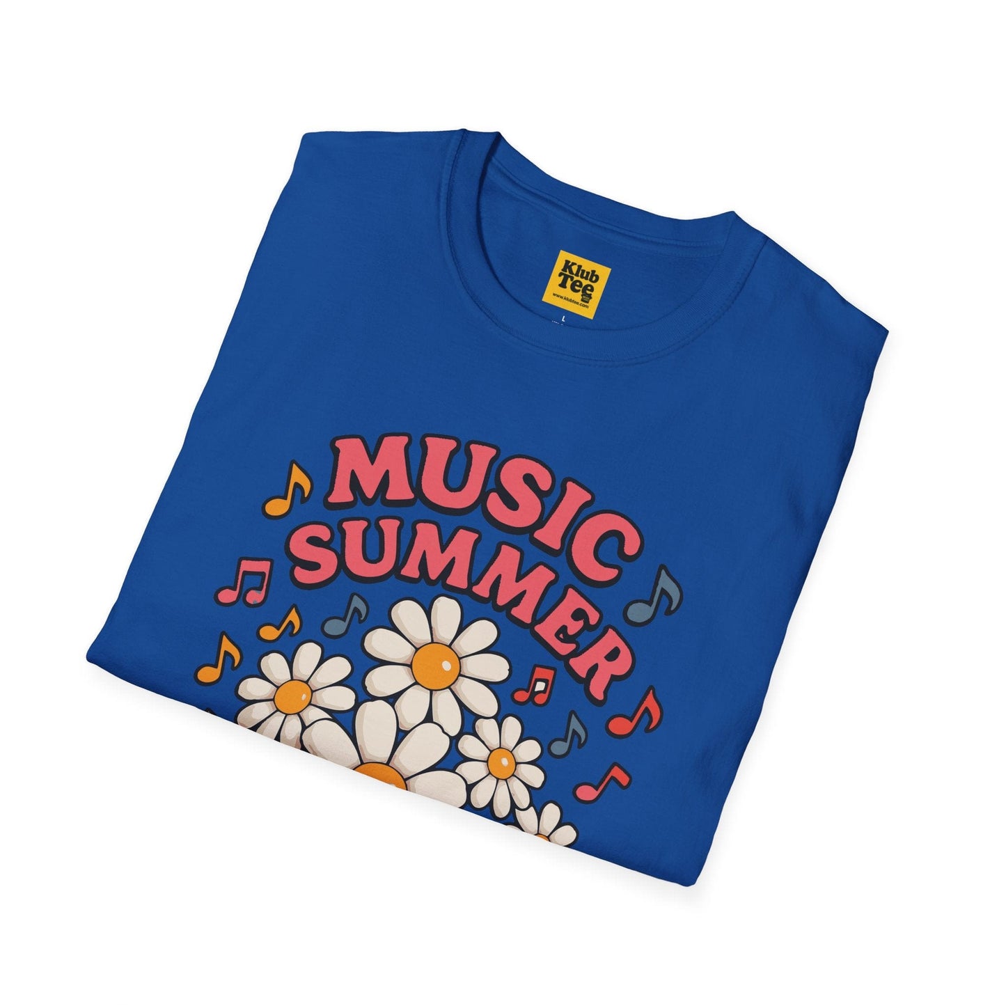 Summer Floral Music T-Shirt - Seasonal Design