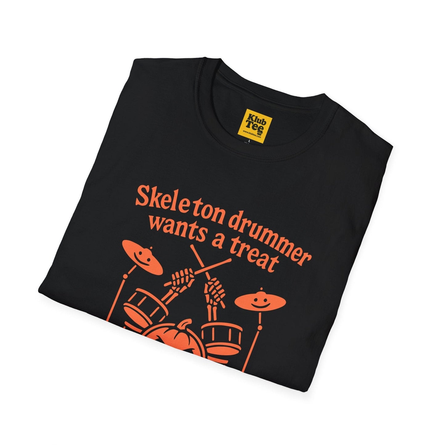Halloween Skeleton Drummer T-Shirt - Spooky Musician