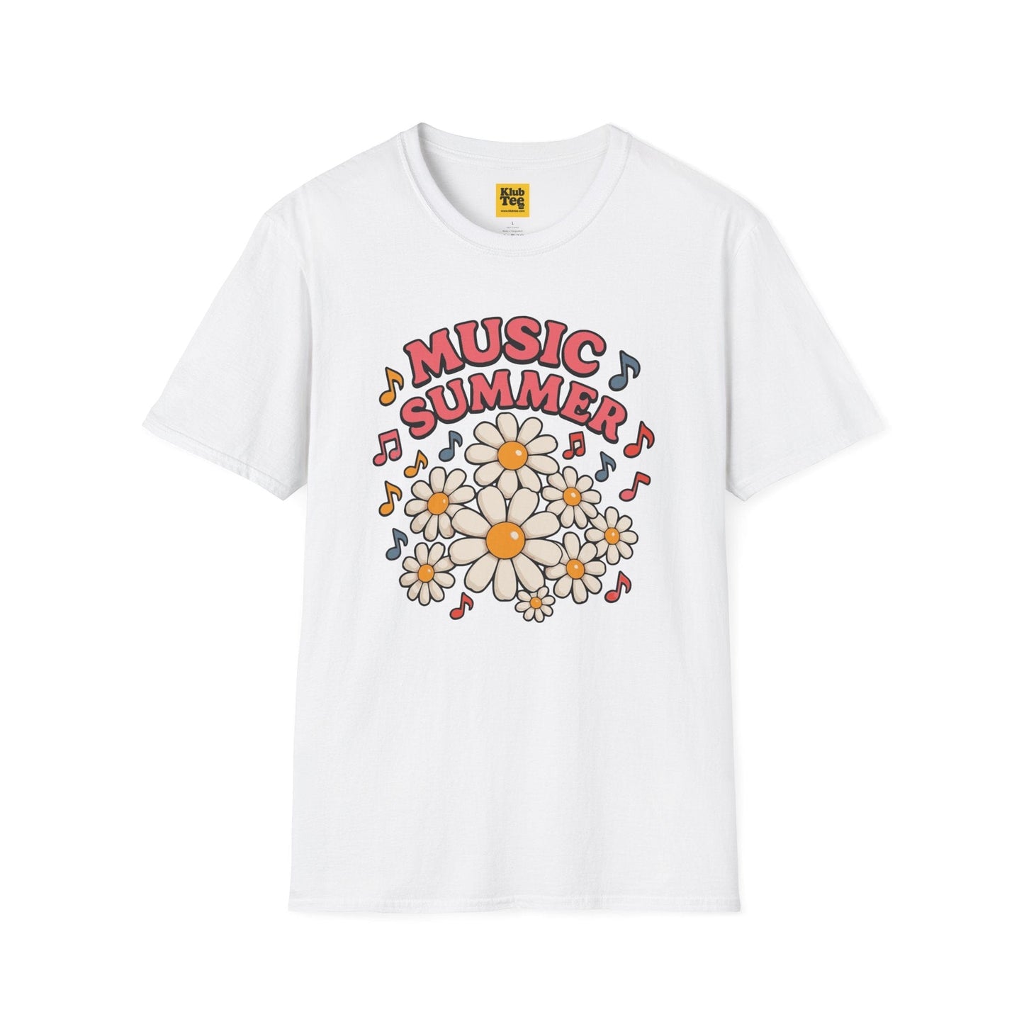 Summer Floral Music T-Shirt - Seasonal Design